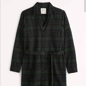 NWT Abercrombie and Fitch Flannel Shirt Dress